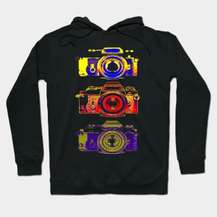 Vintage Camera Art with Asci Art Hoodie